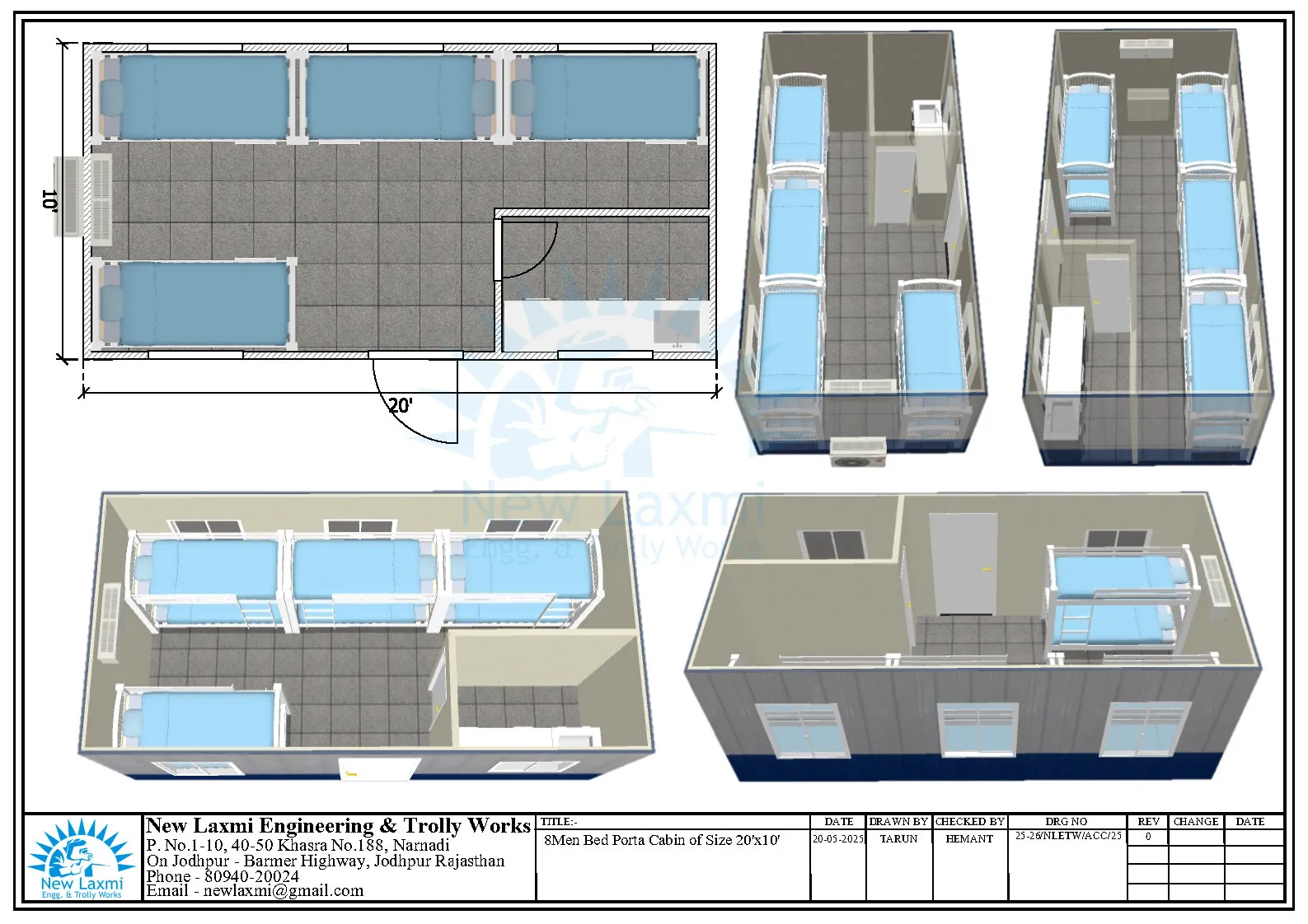 Office Cabin Layout